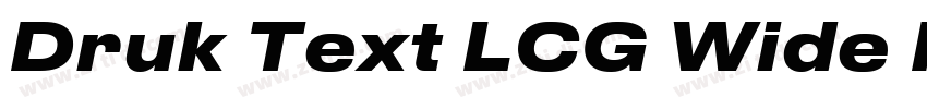 Druk Text LCG Wide M字体转换